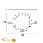 Крепежная скоба Linea Light 14041 - Схема