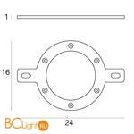 Крепежная скоба Linea Light 14044 - Схема