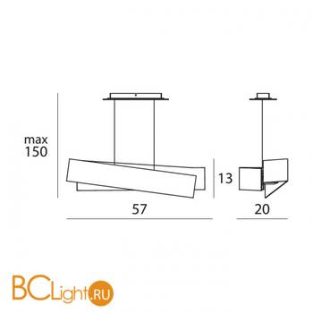 Подвесной светильник Linea Light Zig Zag 6994 - Схема