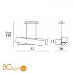 Подвесной светильник Linea Light Zig Zag 6994 - Схема