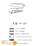 Настенный светильник Linea Light Zig zag 6986 - Схема