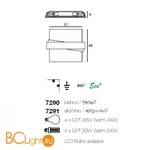 Настенно-потолочный светильник Linea Light Zig Zag 7290 - Схема