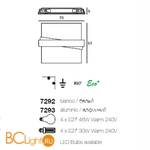 Настенно-потолочный светильник Linea Light Zig Zag 7292 - Схема