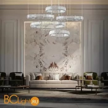 Подвесной светильник LOFT IT crystal ring 10135/5 Chrome - Фото 1