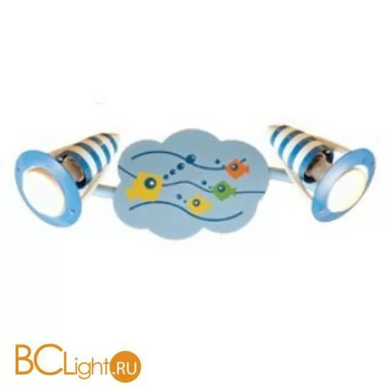 Cпот (точечный светильник) Luce Solara 1028/2PA Fish