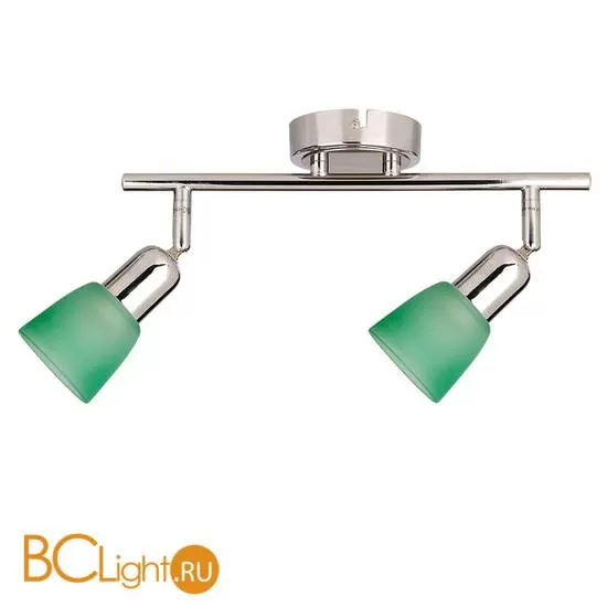 Cпот (точечный светильник) Luce Solara 5043/2PA Chrome/green