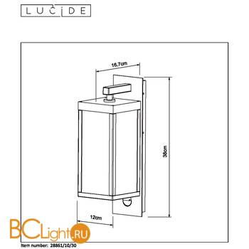 Настенный светильник Lucide Clairette 28861/10/30 - Схема