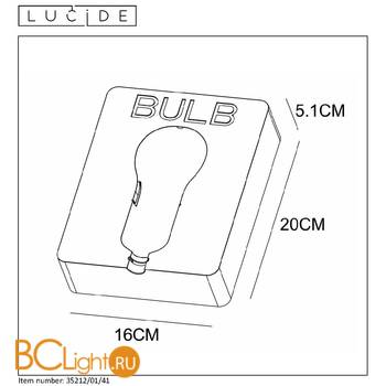 Настенный светильник Lucide Dwight 35212/01/41 - Схема
