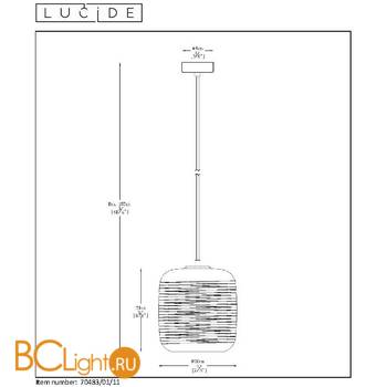 Подвесной светильник Lucide Eryn 70483/01/11 - Схема