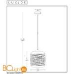 Подвесной светильник Lucide Eryn 70483/01/11 - Схема
