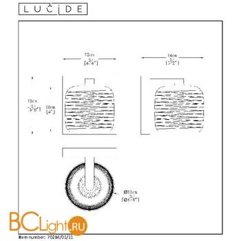 Настенный светильник Lucide Eryn 70284/01/11 - Схема