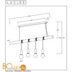 Подвесной светильник Lucide Jaime 08425/04/31 - Схема