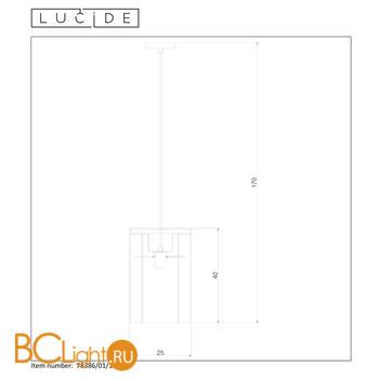 Подвесной светильник Lucide Julot 78386/01/17 - Схема