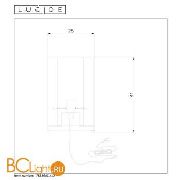 Настольная лампа Lucide Julot 78586/01/17 - Схема