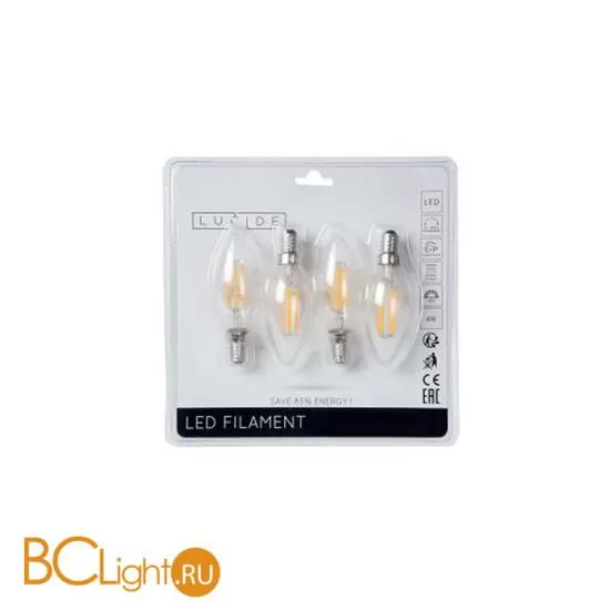 Лампа Lucide E14 LED 4W 230V 2700K 49023/14/60