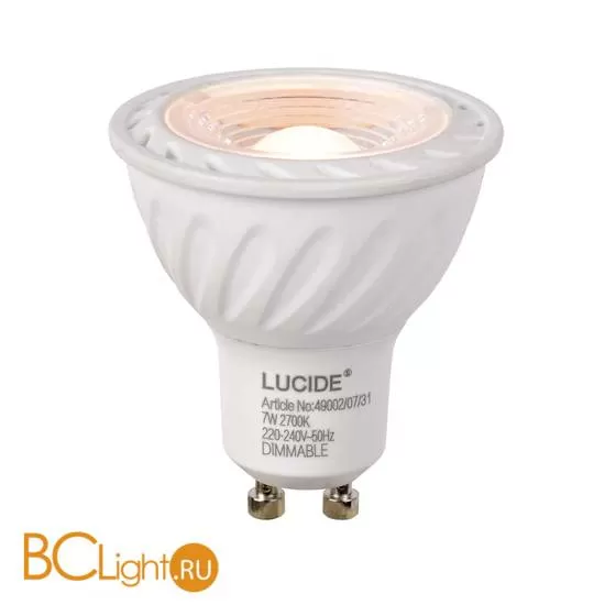 Лампа Lucide GU10 7W 220V 2700K 500Lm 49002/07/31