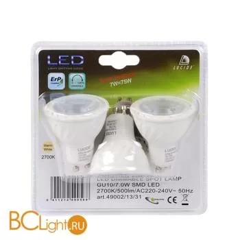 Лампа Lucide GU10 7W 220V 2700K 500Lm 49002/13/31