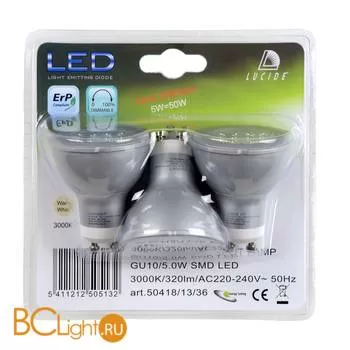 Лампа Lucide GU10 5W 220V 3000K 320Lm 50418/13/36