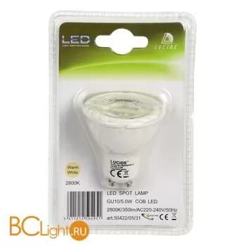 Лампа Lucide GU10 5W 220V 3000K 350Lm 50422/05/31