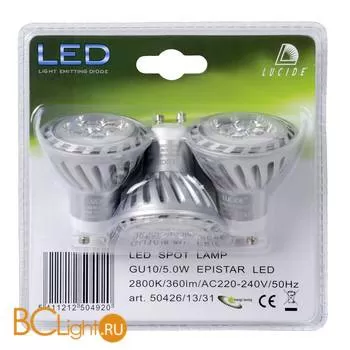 Лампа Lucide GU10 5W 220V 2800K 360Lm 50426/13/31