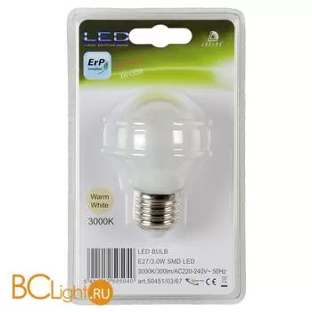 Лампа Lucide E27 3W 220V 3000K 300Lm 50451/03/67
