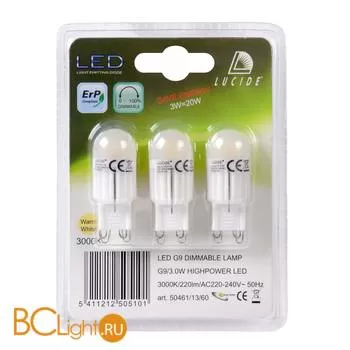 Лампа Lucide G9 2W 220V 3000K 220Lm 50461/13/60