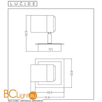Потолочный светильник Lucide Lennert 26957/05/30 - Схема
