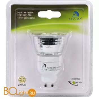 Лампа Lucide GU10 7W 2700K 230Lm 50444/07/31