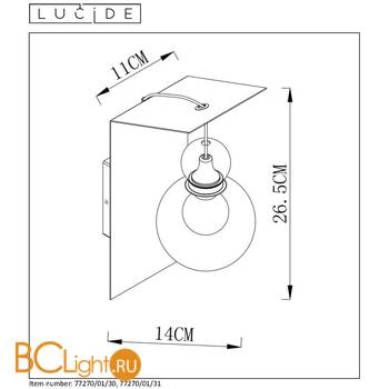 Бра Lucide Mads 77270/01/31 - Схема