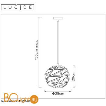 Подвесной светильник Lucide Malunga 21415/25/30 - Схема