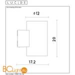 Настенный светильник Lucide Mart 27887/01/61 - Схема