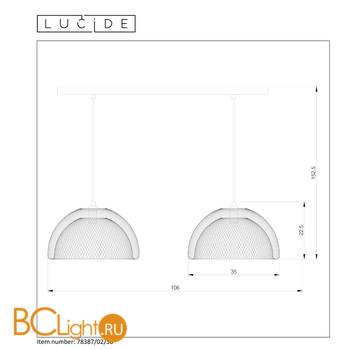 Подвесной светильник Lucide Mesh 78387/02/30 - Схема