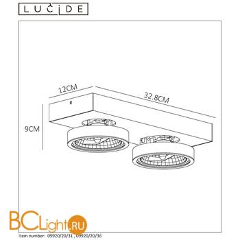 Потолочный светильник Lucide Nenad 09920/20/31 - Схема