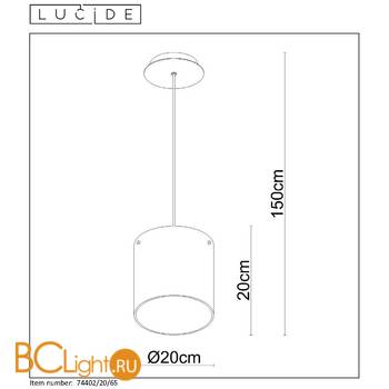 Подвесной светильник Lucide Owino 74402/20/65 - Схема