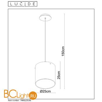 Подвесной светильник Lucide Owino 74402/25/65 - Схема
