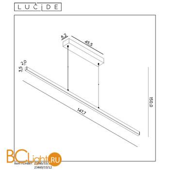 Подвесной светильник Lucide Sigma 23460/33/12 - Схема