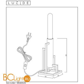 Настольная лампа Lucide Zilda 08526/01/30 - Схема