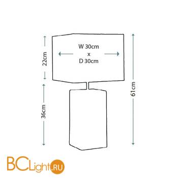 Настольная лампа Lui's Collection Alba LUI/ALBA ROUGE + LUI/LS1016 - Схема