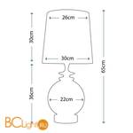 Настольная лампа Lui's Collection Babushka LUI/BABUSHKA + HQ/TD30-2134 - Схема