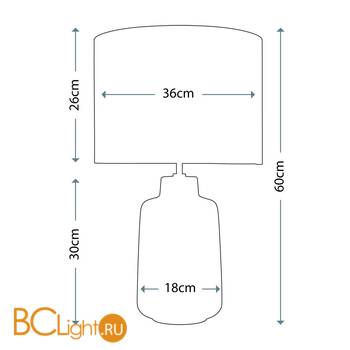 Настольная лампа Lui's Collection Bacari LUI/BACARI SM + HQ/DR35-3414 - Схема