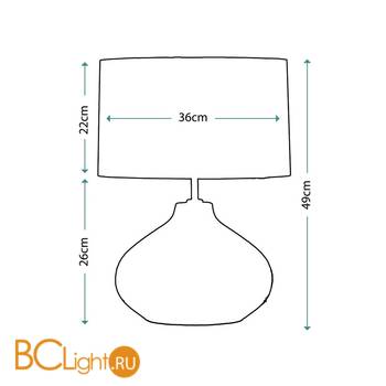 Настольная лампа Lui's Collection Bailey LUI/BAILEY + LUI/LS1027 - Схема