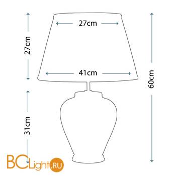 Настольная лампа Lui's Collection Brown-Gold Leaves LUI/LEAVES BR/GL + LUI/LS1037 - Схема