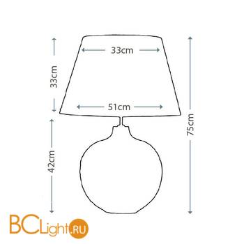 Настольная лампа Lui's Collection Colorado LUI/COLORADO LG + LUI/LS1128 - Схема