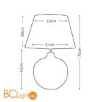 Настольная лампа Lui's Collection Colorado LUI/COLORADO LG + LUI/LS1128 - Схема