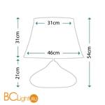 Настольная лампа Lui's Collection Columbus LUI/COLUMBUS SPI + LUI/LS1039 - Схема