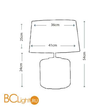 Настольная лампа Lui's Collection Columbus LUI/COLUMBUS TAL + LUI/LS1107 - Схема