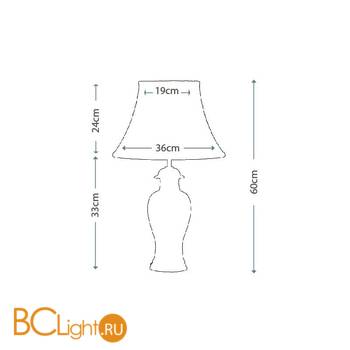 Настольная лампа Lui's Collection Crackle LUI/BIRD CRACKLE + LUI/LS1054 - Схема