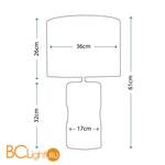 Настольная лампа Lui's Collection Green Retro LUI/GREEN RETRO + HQ/DR35 IVYT7 - Схема