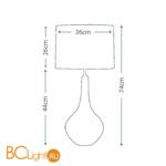 Настольная лампа Lui's Collection Job LUI/JOB + LUI/LS1087 - Схема