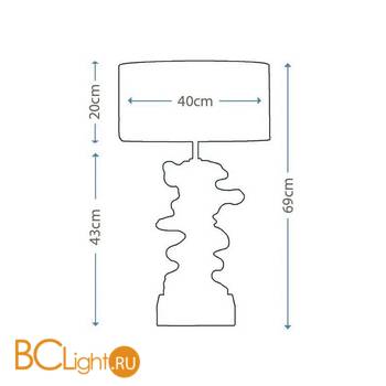 Настольная лампа Lui's Collection Libero LUI/LIBERO GOLD + LUI/LS1110 - Схема